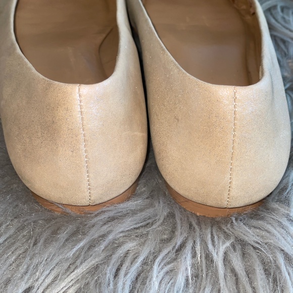 EUC Talbots Rhinestone Vamp Platinum Ballet Slip On Flats Size 7 - Picture 5 of 7